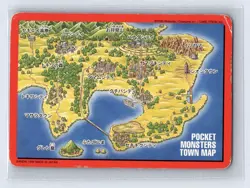 Blastoise Trainer Pokemon 1996 Carddass Vending Japanese #156 Town Map Very Rare - Image 2