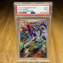 Baxcalibur Holo Illustration Rare Pokemon TCG Paldea Evolved Card 210/193 PSA 9 - Image 1