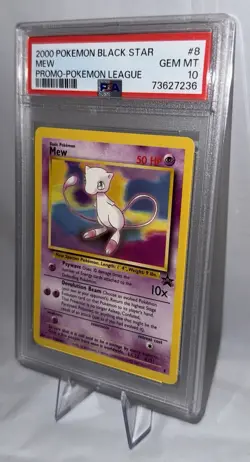 2000 Pokemon Black Star Promo #8 Mew - Pokemon League - PSA 10 GEM MINT - Image 3