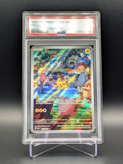 PSA 9 Mint Pikachu 2023 Illustration Rare Pokemon 151 IR 173/165 - Image 1