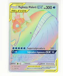 ~ESP~ SPANISH Magikarp y Wailord GX Team Up 183/181 Pokemon Card (G4) - Image 1