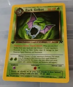 Dark GOLBAT - 24/82 Team Rocket (1st Edition) Rare Pokemon - 2000 NM - Image 1