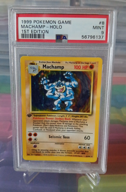 PSA 9 MINT Pokemon MACHAMP Rare 1st EDITION Holo - Deck Exclusive - Image 3