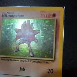 Pokemon TCG Hitmonchan Base Set 7/102 Holo 1999-2000 Wizards Base Set - Image 4