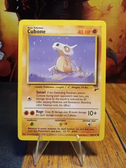 1999 Pokemon Base Set 2 Cubone #70 VLP - Image 1