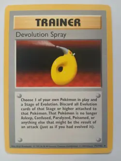 Devolution Spray 72/102 Base Set Rare Trainer Pokemon - Image 1