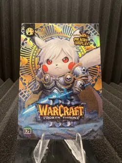 Warcraft (Pikachu) #E29 - Gold Holo Box Hit Electric Pikachu Cosplay - Pokemon - Image 1