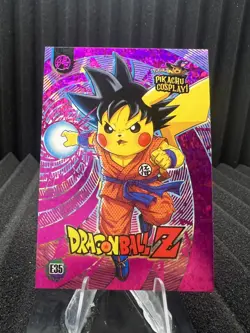 Dragon Ball Z (Pikachu) #E35 - Purple Holo Box Hit - Pikachu Cosplay - Pokemon - Image 1
