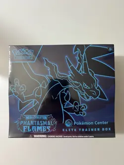 SEALED Pokemon Phantasmal Flames POKEMON CENTER ETB Elite Trainer Box - Image 1