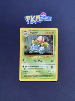 Pokemon TCG Ivysaur Base Set 30/102 Regular MP. - Image 1