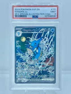 2024 POKEMON SVP SHROUDED FABLE SPECIAL ILLUSTRATION COLLECTION KINGDRA EX PSA 9 - Image 1