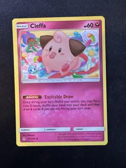 Pokemon TCG SM Unbroken Bonds Cleffa 131/214 Reverse Holo Uncommon - Image 1