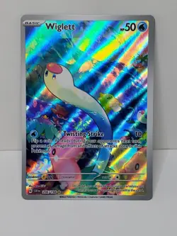 Pokemon TCG Wiglett 206/198 SV01:Scarlet & Violet Base Set IllustrationRare NM - Image 1