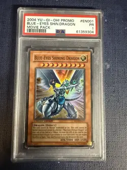 Yu-Gi-Oh! 2004 Promo Movie Pack #EN001 Blue-Eyes Shining Dragon PSA 1 - Image 1