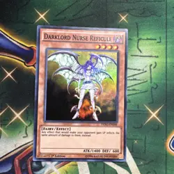 Yugioh! Darklord Nurse Reficule DESO-EN048 Super Rare 1st Edition VLP - Image 1
