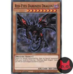 Yugioh Red-Eyes Darkness Dragon LDS1-EN003 Common 1st Edition NM - Image 1