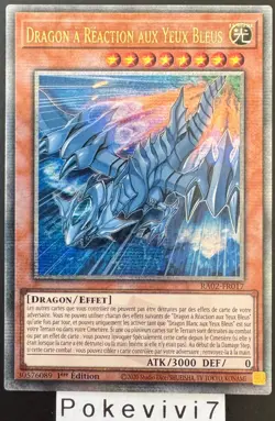 Carte YU-GI-OH! DRAGON A REACTION AUX YEUX BLEUS RA02-FR017 QCSR NEUF - Image 1