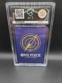 One Piece Card Game - Dracule Mihawk OP09-048 SR Super Rare ACE Graded 10 - Image 2