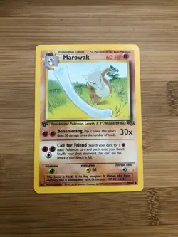 Pokemon Marowak Stage 1 Card 39/64 1999 1st Edition - Image 2