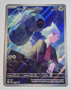 Steven's Beldum SVP 207 Scarlet & Violet Promo Cards Pokemon TCG & Bonus Card - Image 2