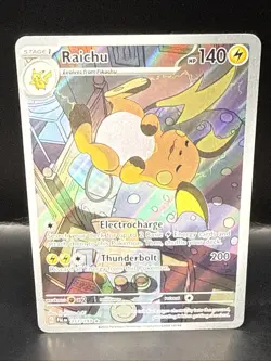 Pokemon TCG Raichu Holo 211/193 Illustration Card Paldea Evolved - Image 2