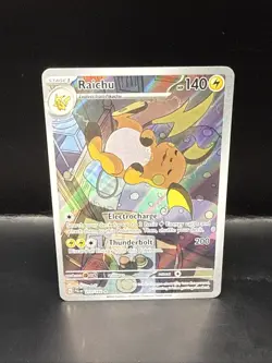 Pokemon TCG Raichu Holo 211/193 Illustration Card Paldea Evolved - Image 3