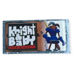 Sony PlayStation 1 PS1 Guardian’s Crusade Knight & Baby Vtg Memory Card Sticker - Image 1