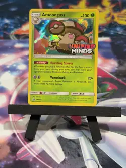 Pokemon TCG Amoonguss SM202 Prerelease Holo Foil Promo LP Pokemon Card Promo - Image 1