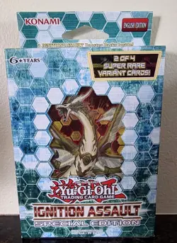 Yu-Gi-Oh! Ignition Assault Special Edition, 3 Boosters + Variant Cards Sealed - Image 1
