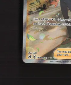 Cheren's Care GG58/GG70 Crown Zenith Full Art Ultra Rare Holo Pokemon Card NM - Image 5