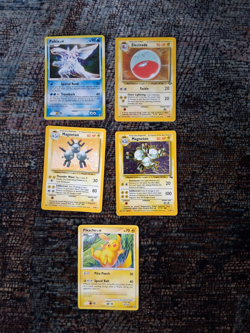 95/08 pokemon hologram pikachu card lot of 5 - Image 1