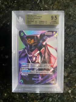 One Piece Card Game TCG English OP02-085 Magellan SP OP04 Alt Art - BGS 9.5 - Image 1