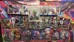 Gundam Card Game TCG Lot C, U, R,LR And C+ 400 Plus Cards 40 Rares Plus PSA 9 C+ - Image 1