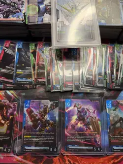 Gundam Card Game TCG Lot C, U, R,LR And C+ 400 Plus Cards 40 Rares Plus PSA 9 C+ - Image 3