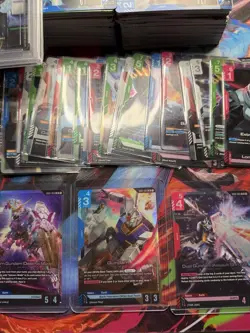 Gundam Card Game TCG Lot C, U, R,LR And C+ 400 Plus Cards 40 Rares Plus PSA 9 C+ - Image 4