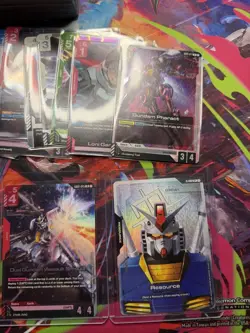 Gundam Card Game TCG Lot C, U, R,LR And C+ 400 Plus Cards 40 Rares Plus PSA 9 C+ - Image 5