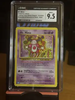 Mr. Mime CLB 013/034 Pokemon Card - CGC 9.5 GRADED MINT+ - TCG Classic - Image 1