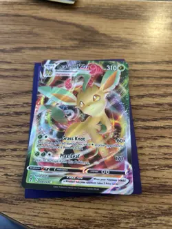 Selling Pokemon Cards This One Is Leafeon Vmax In Decent Condition - Image 1