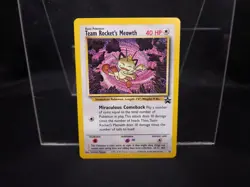 Pokemon Team Rocket’s Meowth Promo Black Star Card #18 - Image 1