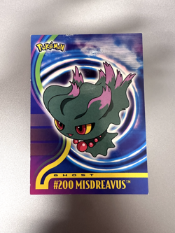 Misdreavus # 200 Pokemon Card 2001 Topps TV Animation Edition blue label - Image 1