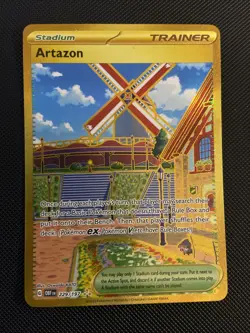 Pokemon TCG Obsidian Flames Artazon Hyper Rare Card 229/197 NM/M Condition - Image 1