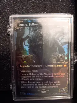 Lumra, Bellow of the Woods (Borderless) (Raised Foil) Bloomburrow Foil - Image 3