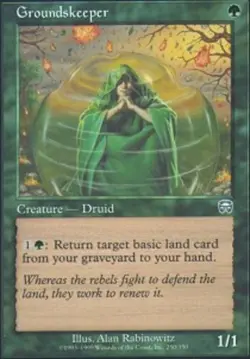 4x Groundskeeper ~ Lightly Played Mercadian Masques MTG Magic x4 4 UltimateMTG P - Image 1