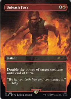 MTG Unleash Fury (7050) | NM | Secret Lair Last of Us {SLD} - Image 1