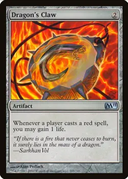 X 1 Dragon's Claw NM M11 205 MTG Magic The Gathering - Image 1