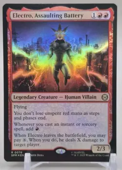 1x MTG Electro, Assaulting Battery *FOIL* Spider-Man Rare! NM Mint! Ships Fast! - Image 1