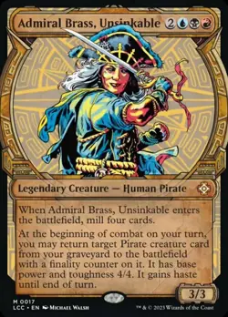 Admiral Brass, Unsinkable - Foil - Showcase x1 - Commander: The Lost Caverns of - Image 1