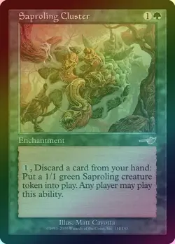 MTG- Saproling Cluster (Foil) (NEM) Nemesis - Image 1