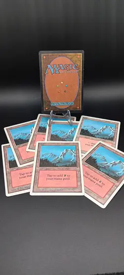 Magic the Gathering Deckmaster Mountain: Blue Lot Of 8! 🔥 - Image 2