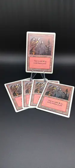 Magic the Gathering Deckmaster Mountain Lot Of 5! 🔥 - Image 1